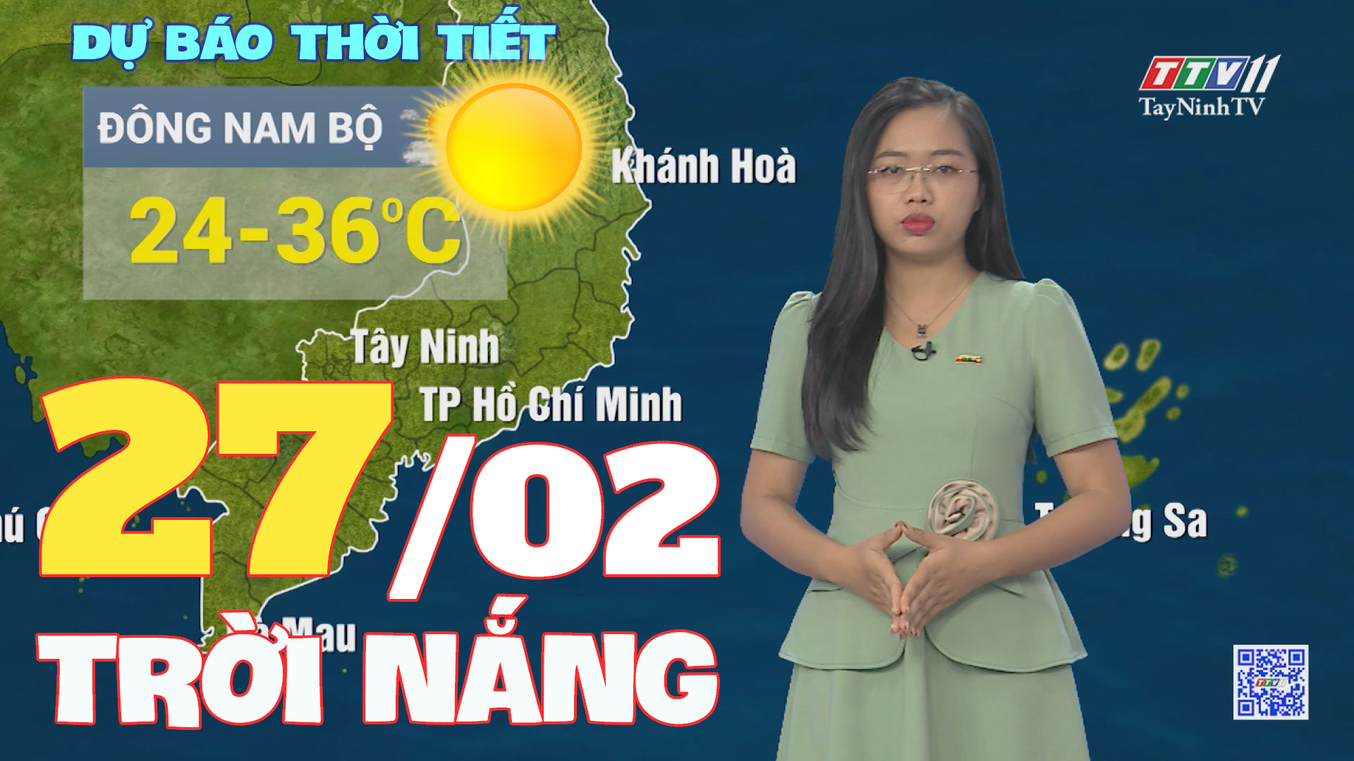 Bản tin thời tiết 27-02-2024 | TayNinhTVEnt